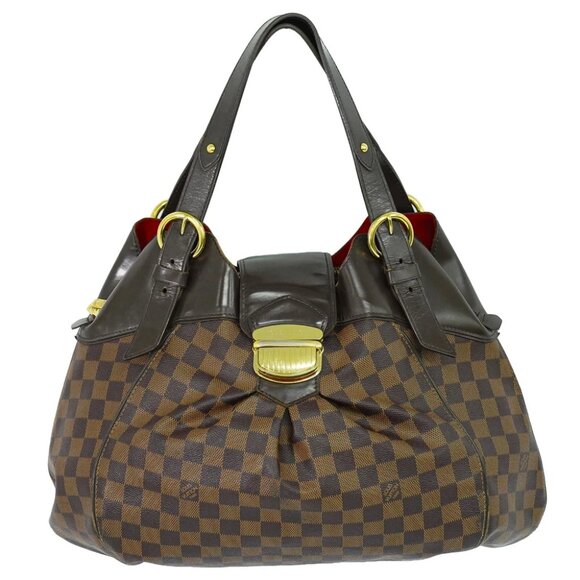 Louis Vuitton Sistina PM N41542 Damier Ebene Canvas Shoulder Handbag Brown - Picture 1 of 10